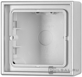 Накладная коробка c рамкой
LS 990,  LS 1912,   цвет - алюминий,  пластмасса,  AL2581A-L,  AL 2581 A-L,  JUNG
 - PULSAL.RU