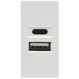 Зарядка USB 2,1А
Лючки DDSB,  Лючки DFB,  USB type-C 5V,  USB type-A 5V,  двойная,   цвет - белый,  пластмасса,  DUSB2100WCF,  Donel
 - PULSAL.RU