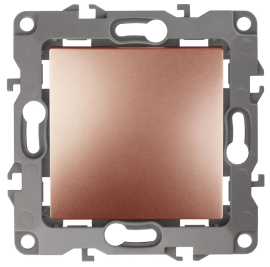 Кнопка Н.О. 
Эра 12,  одноклавишный,   цвет - медь,  пластмасса,  Б0047838,  12-1111-14,  ЭРА
 - PULSAL.RU