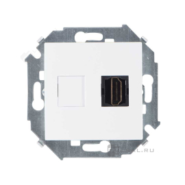 Розетка HDMI типа A
Simon 15,   цвет - белый глянец,  пластмасса,  1591407-030,  Simon
 - PULSAL.RU