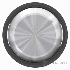 Клавиши, кольцо "чёрное стекло"
SKYmoon,  двухклавишный,  без подсветки,   цвет - нержавеющая сталь, черное стекло,  металл,  8611 CN,  2CLA861100A1501,  ABB
 - PULSAL.RU