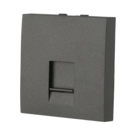 Лицевая панель для разъема Modular Jack
LK Studio,  одинарная,   цвет - черный бархат,  пластмасса,  853208 LK45,  853208,  Экопласт
 - PULSAL.RU