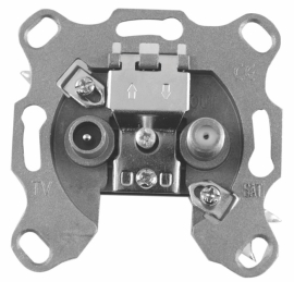 Розетка проходная TV-SAT
Универсальные устройства и механизмы,  телевизионная (TV),  спутниковая (SAT),  двойная,  пластмасса,  DTS8I,  Donel
 - PULSAL.RU