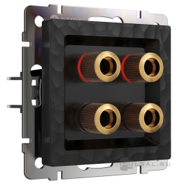 Розетка акустическая
Hammer,  2 пары,   цвет - черный,  пластмасса,  W1285008,  a052041,  Werkel
 - PULSAL.RU