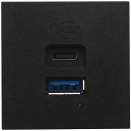Зарядка USB 3.0A, 65W, quick charge
Лючки DDSB,  Лючки DFB,  USB type-C 5V,  USB type-A 5V,  двойная,   цвет - черный матовый,  пластмасса,  DUSB3000ANAF,  Donel
 - PULSAL.RU