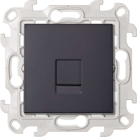 Розетка компьютерная RJ45 Cat.6 (UTP)
Simon 24 Harmonie,  одинарная,   цвет - графит,  пластмасса,  2410599-038,  Simon
 - PULSAL.RU