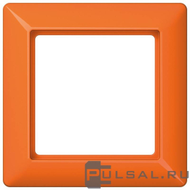 Рамка
AS 500,  AS 500 Ударопрочная,  1 пост,   цвет - оранжевый,  вертикальная,  горизонтальная,  пластмасса,  AS581BFO,  AS 581 BF O,  JUNG
 - PULSAL.RU