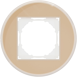 Рамкa
A07 NATURAL ROUND,  1 пост,   цвет - стекло шампань,  вертикальная,  горизонтальная,  стекло,  DERN211GC,  Donel
 - PULSAL.RU