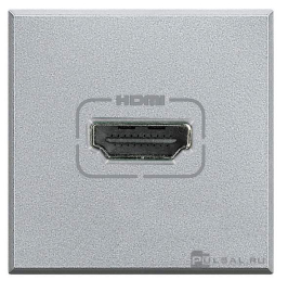 Розетка HDMI
Axolute,  Axolute AIR,   цвет - алюминий,  пластмасса,  HC4284,  BTicino
 - PULSAL.RU