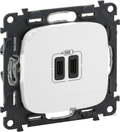 Розетка USB type-C, 3.0А
Valena Allure,  USB type-C 5V,  двойная,   цвет - белый,  пластмасса,  755345,  7 553 45,  Legrand
 - PULSAL.RU