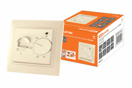 Термостат для теплых полов,16А
Сенеж,  поворотный,  датчик t° пола (внешний),  без таймера,   цвет - слоновая кость,  пластмасса,  SQ1814-0131,  TDM
 - PULSAL.RU